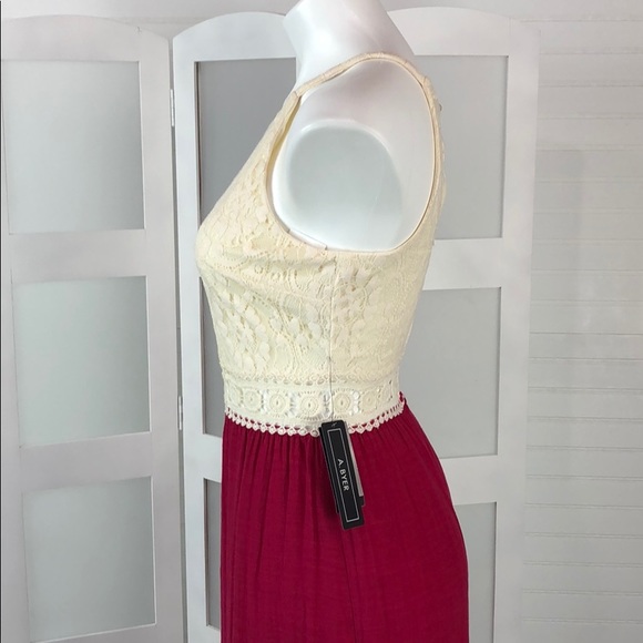 Junior’s Maxi Dress in Berry - Picture 5 of 8